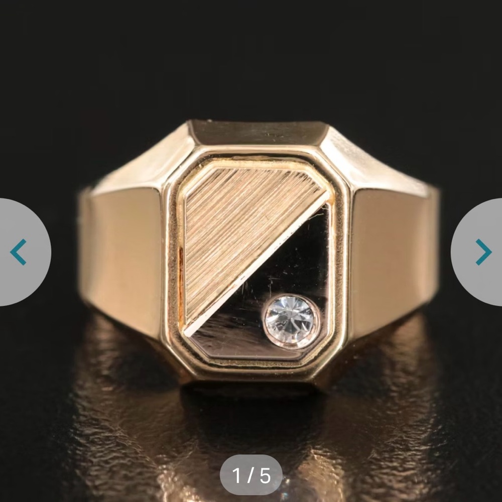 14k Gold signet ring